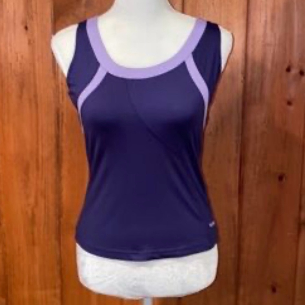Bolle' Women's Purple Athletic Shirt Size L Large Stretch Golf Pickleball Sports